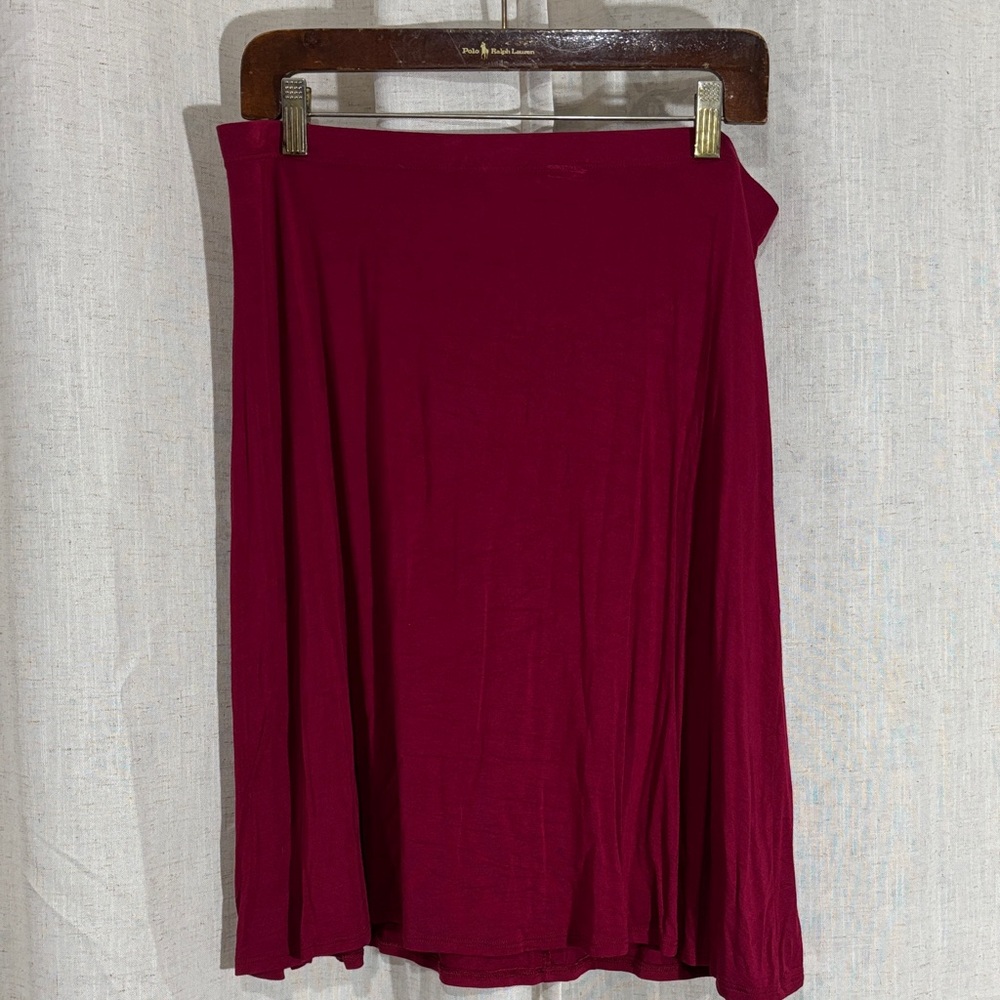 Women's Raspberry Red A-Line Skirt